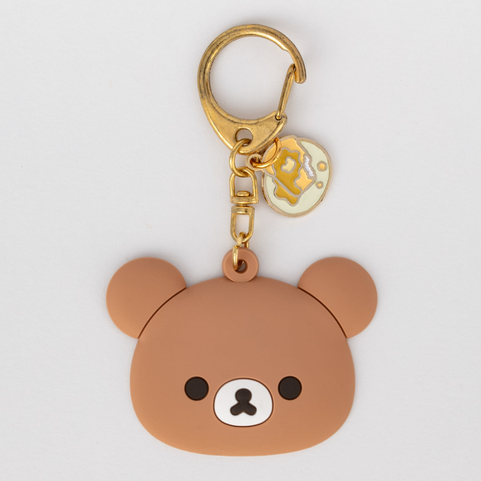小物 ruhiko Rilakkuma x BUTTON & CUFFLINKS Chairoikoguma Rubber Keychain