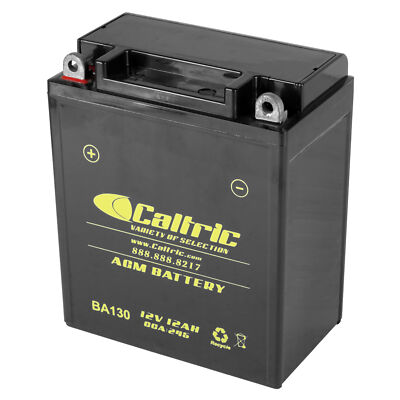YB12A-A Caltric AGM Battery for Yamaha 366-82110-79-00 BTY-12N12-A4-A1