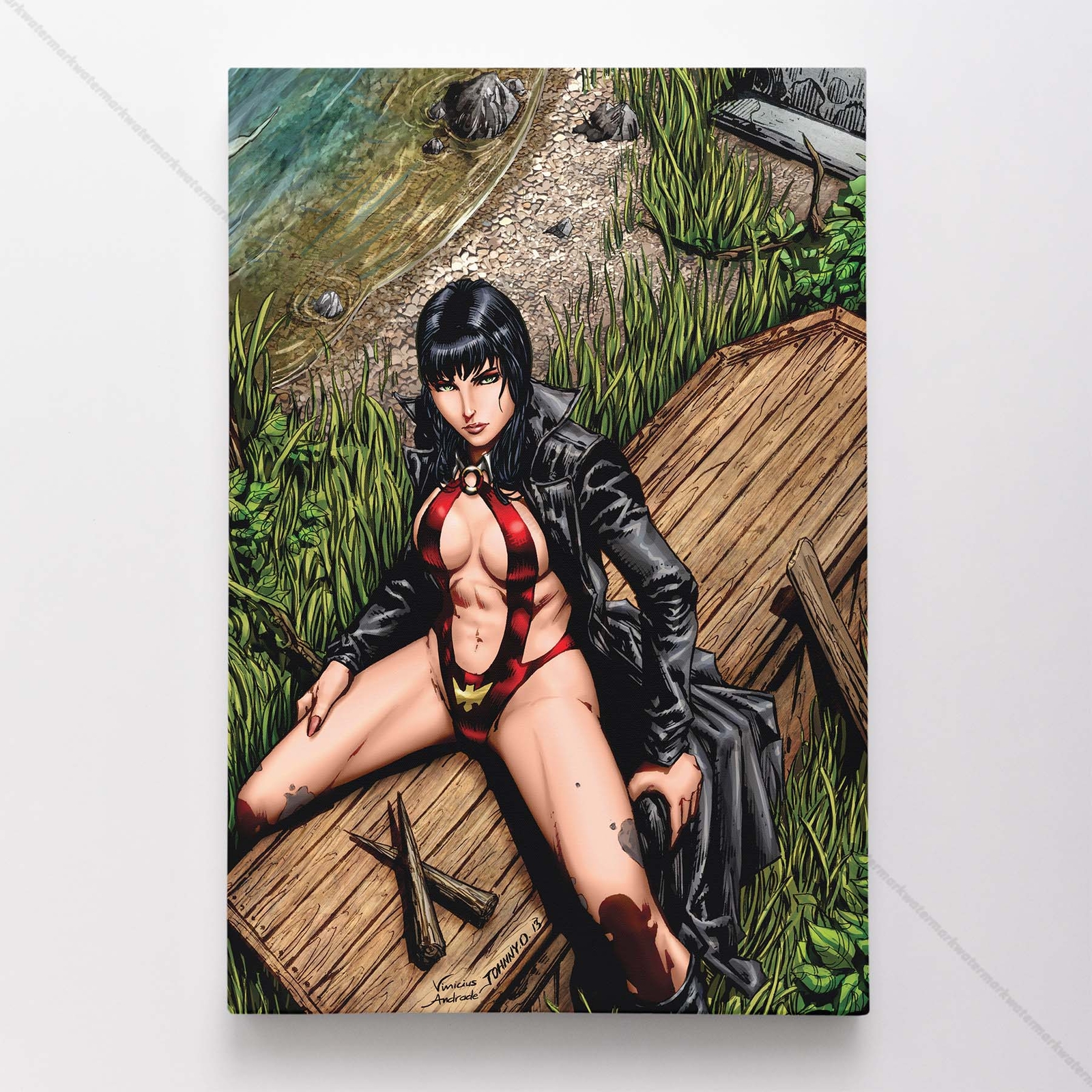 Vampirella Poster Canvas Vampire Comic Book Cover Art Print #405