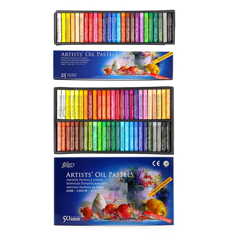 Pastels Professional Drawing Crayons 25/50 Color Non Toxic Oil Pastels Set
