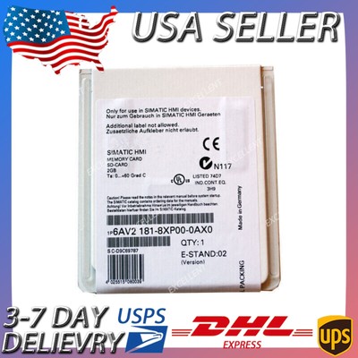 New Siemens SIMATIC SD memory card 2 GB 6AV2181-8XP00-0AX0 6AV2 181-8XP00-0AX0