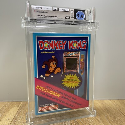 1982 Nintendo Donkey Kong Intellivision Sealed Wata 9.8 Graded Video Game Mario