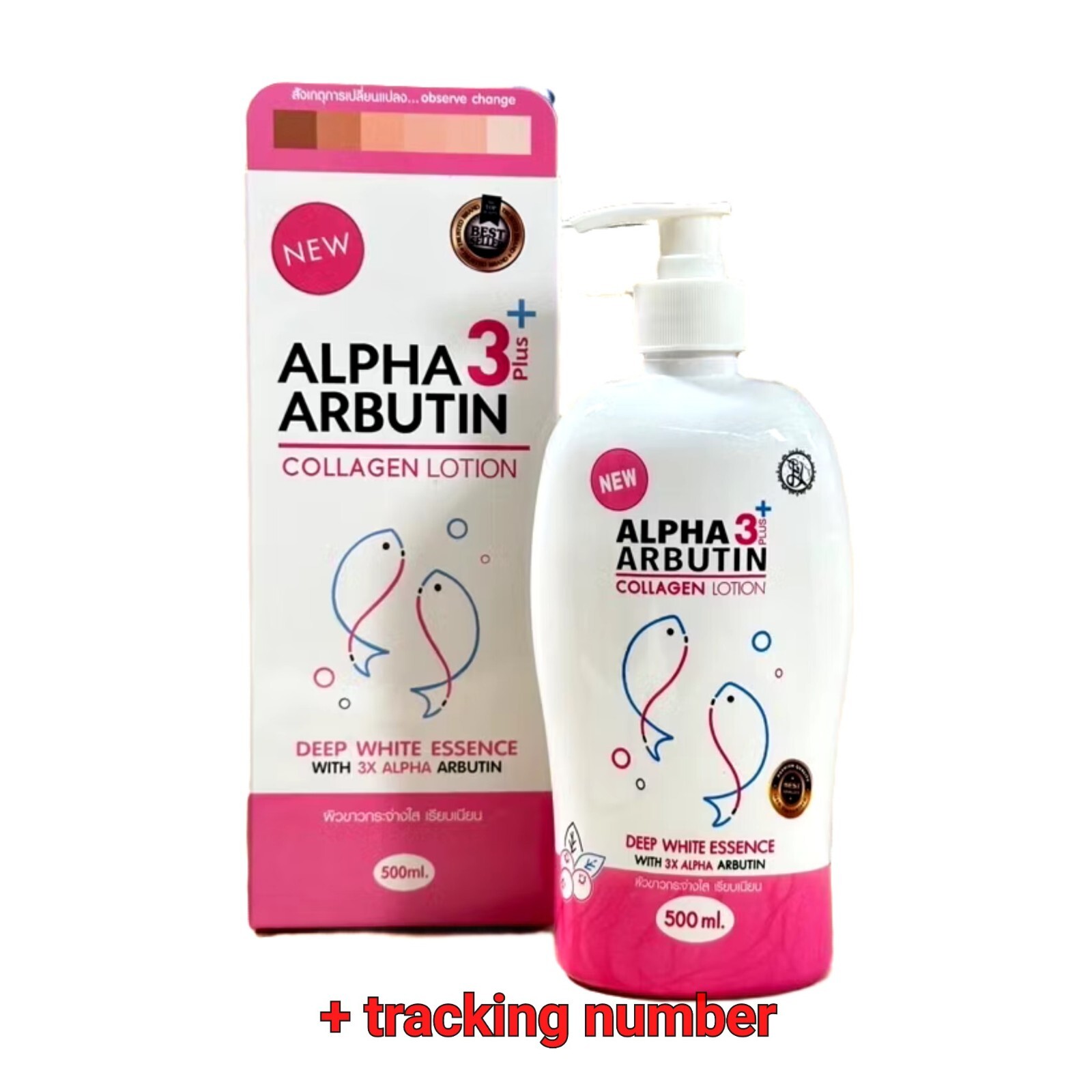 K-POP・アジア NMN HEALTH & BEAUTY SUPPLEMENT Alpha Arbutin Collagen Lotion 3+ Plus Thailand 500ml
