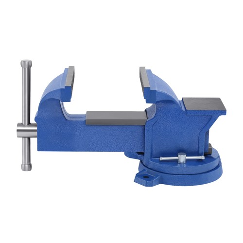 6" Heavy Duty Bench Vise with Anvil Swivel Locking Base Table Top Clamp Vise