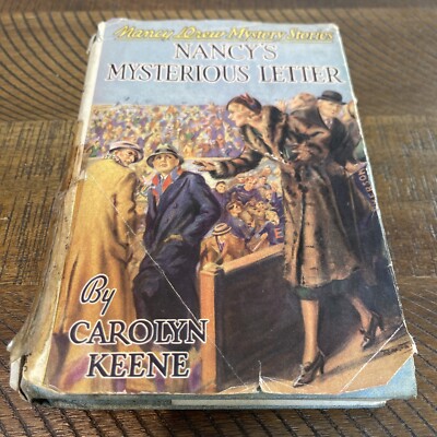 Nancy Drew Mystery Stories #8 Nancy's Mysterious Letter 1932 w/Dust Jacket