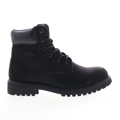 Женские повседневные модельные ботинки из черной замши на шнуровке Lugz Convoy Croc WCNVYCE-001 11