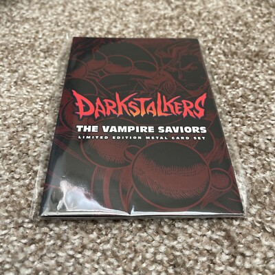 NEW!  UDON Darkstalkers Limited Edition Metal Card Set - The Vampire Saviors