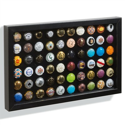 Presentation Frame For Bottle / Champagne Caps Collection New Gift By Lighthouse