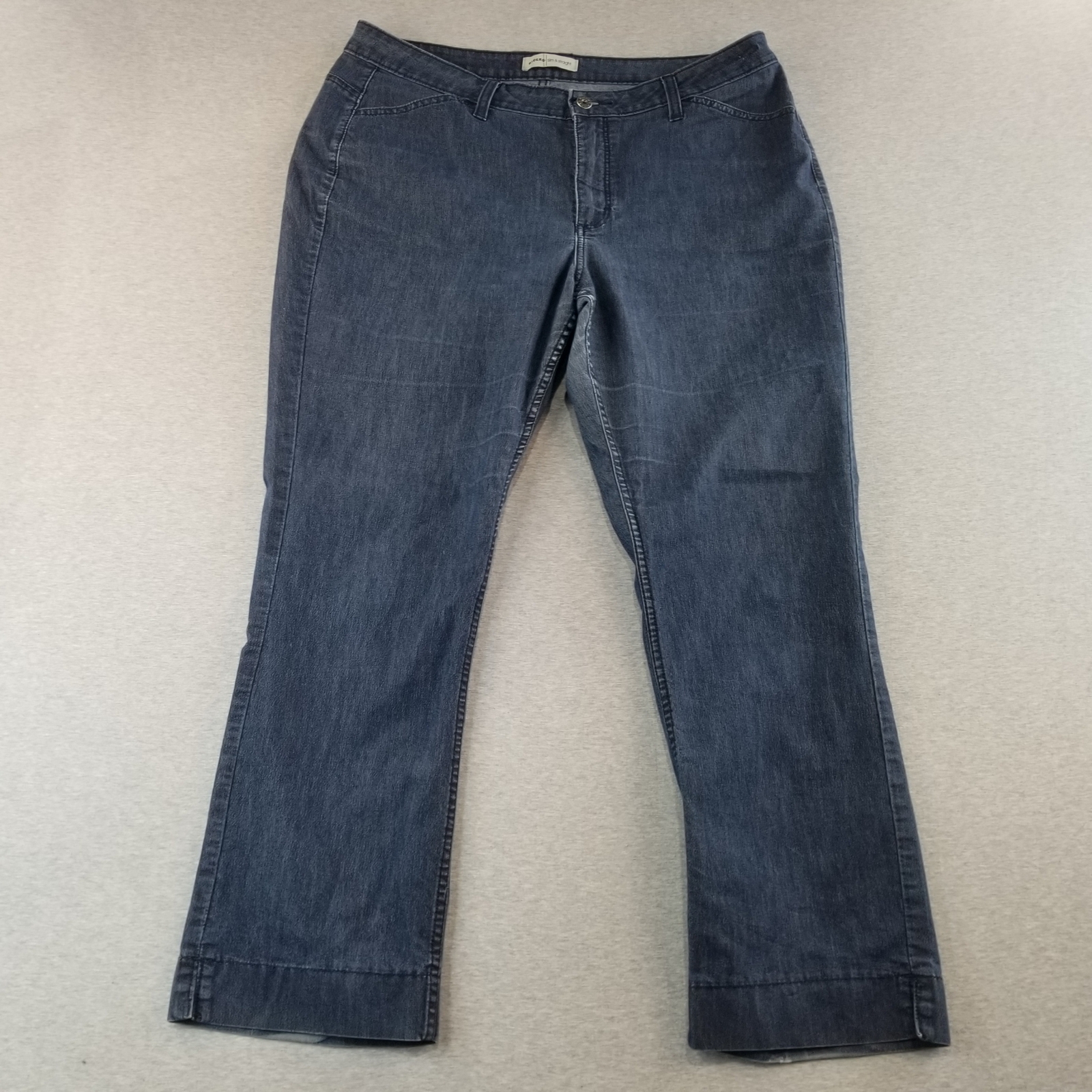 Riders Jean Trousers Women's Sz 16P Slim&Straight DarkWash Normcore Nice Quality