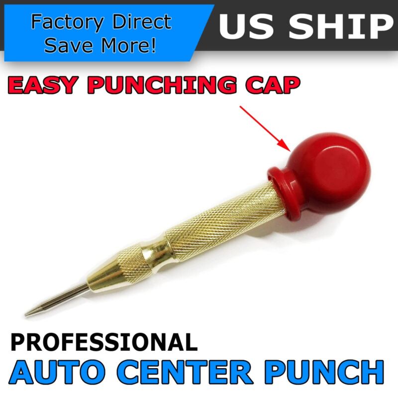 Super Strong Automatic Centre Punch Adjustable Spring Loaded Metal Drill Tool