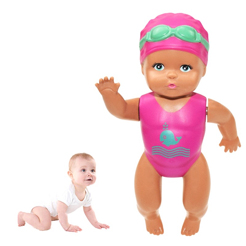 Wind up Bath Toy Girls Newborn Baby Dolls That Swim in Pools, or Bathtubs
