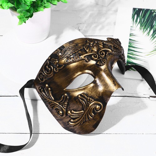 Masquerade Greek Roman Mask for Men Venetian Party Halloween Mardi Gras Evening