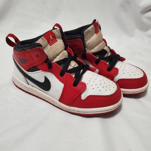 Nike Air Jordan 1 Mid Chicago 2020 White Gym Red Black