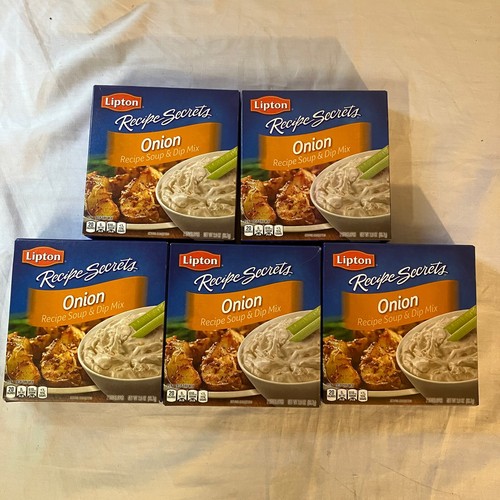 Lot of 5 Lipton Recipe Secrets Onion Soup Dip Mix 2 oz BB 5