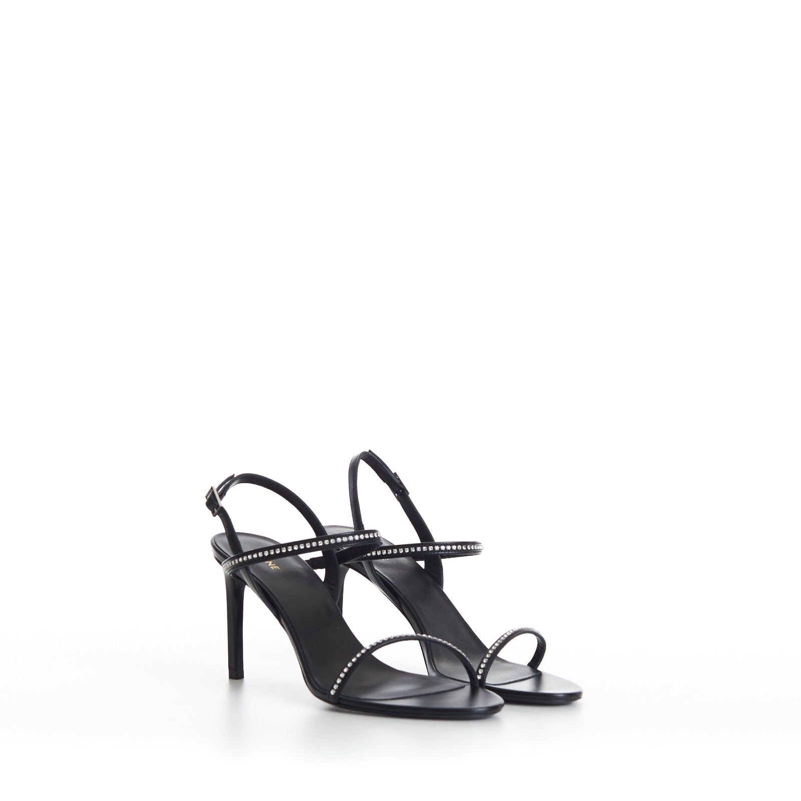 G Cube heeled sandals in leather in - black | Givenchy US