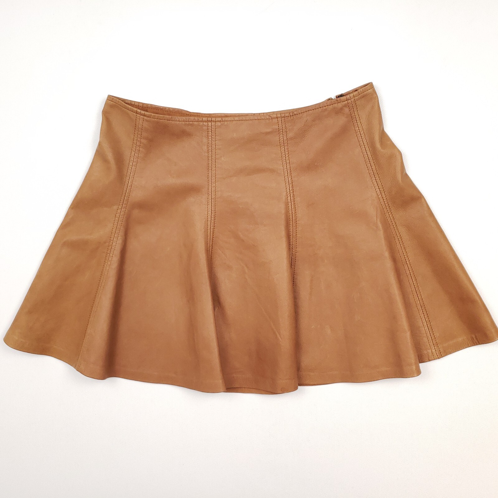 ・Ralph Lauren leather skirt ラルフ　レザー　スカート Leather miniskirt in brown - Ralph Lauren Collection | Mytheresa