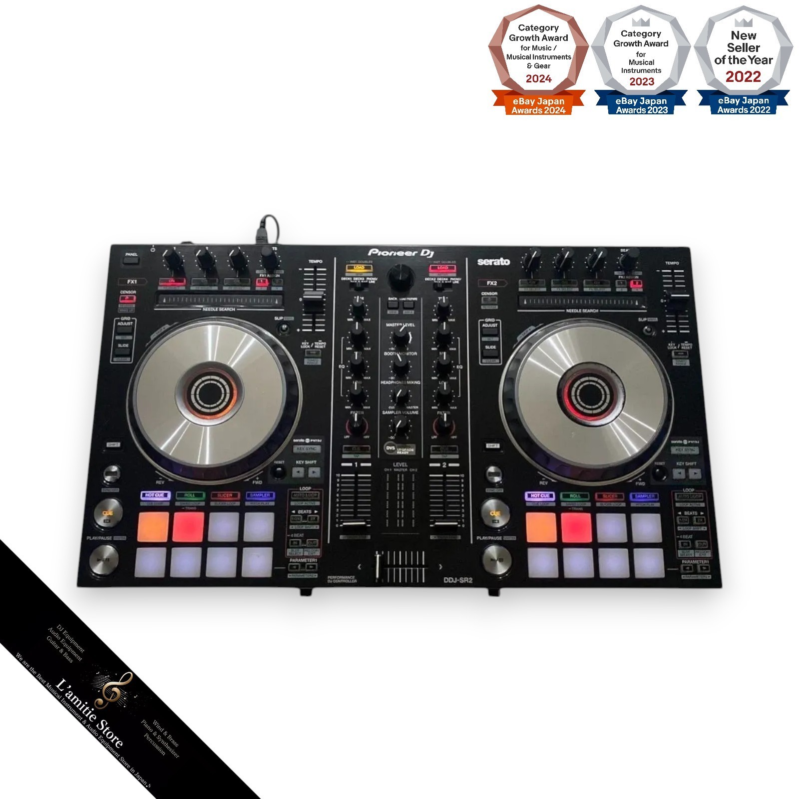 Pioneer DJ DDJ-SR2 DJコントローラー Pioneer DJ DDJ-SR2 2-Channel Performance DJ Controller