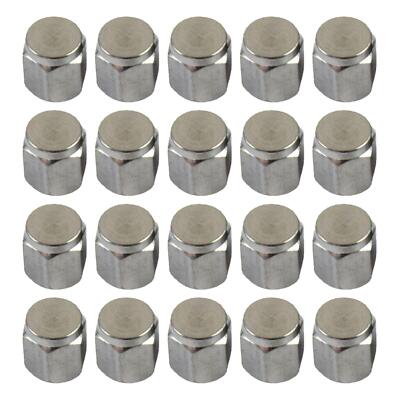 20PCS Brass Metal Valve Cap Tire Valve Stems Caps E-cap Air Dust Ca Good