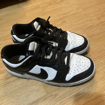Nike Dunk Low Panda Size 8.5 White Black Skate Sneakers DD1391-100