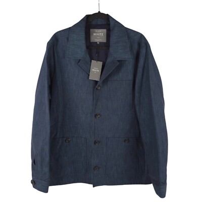 Private White VC The Denim Mayfair Shacket Size 5 Chore Jacket Mens Designer 