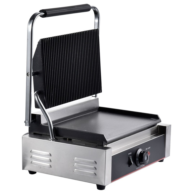NTUD Commercial Panini Press Grill Electric Sandwich Maker Griddle Plate 17"x15"