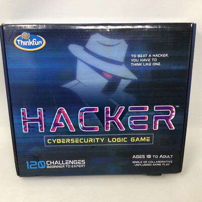 HACKER Cybersecurity Logic Game New Open Box Sealed pieces. Unused. Thinkfun