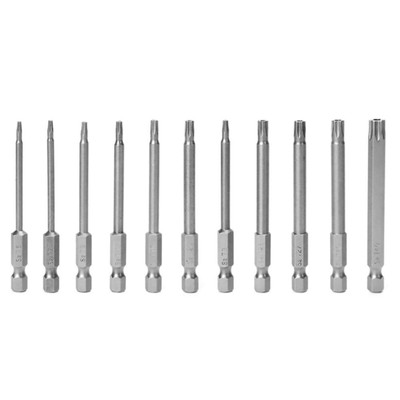 T6-T40 75mm Hex Security Magnetic Head Torx Screwdriver Drill Bit Tamper Proof