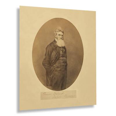 1859 American Abolitionist John Brown Portrait Photo Print Wall Art Poster