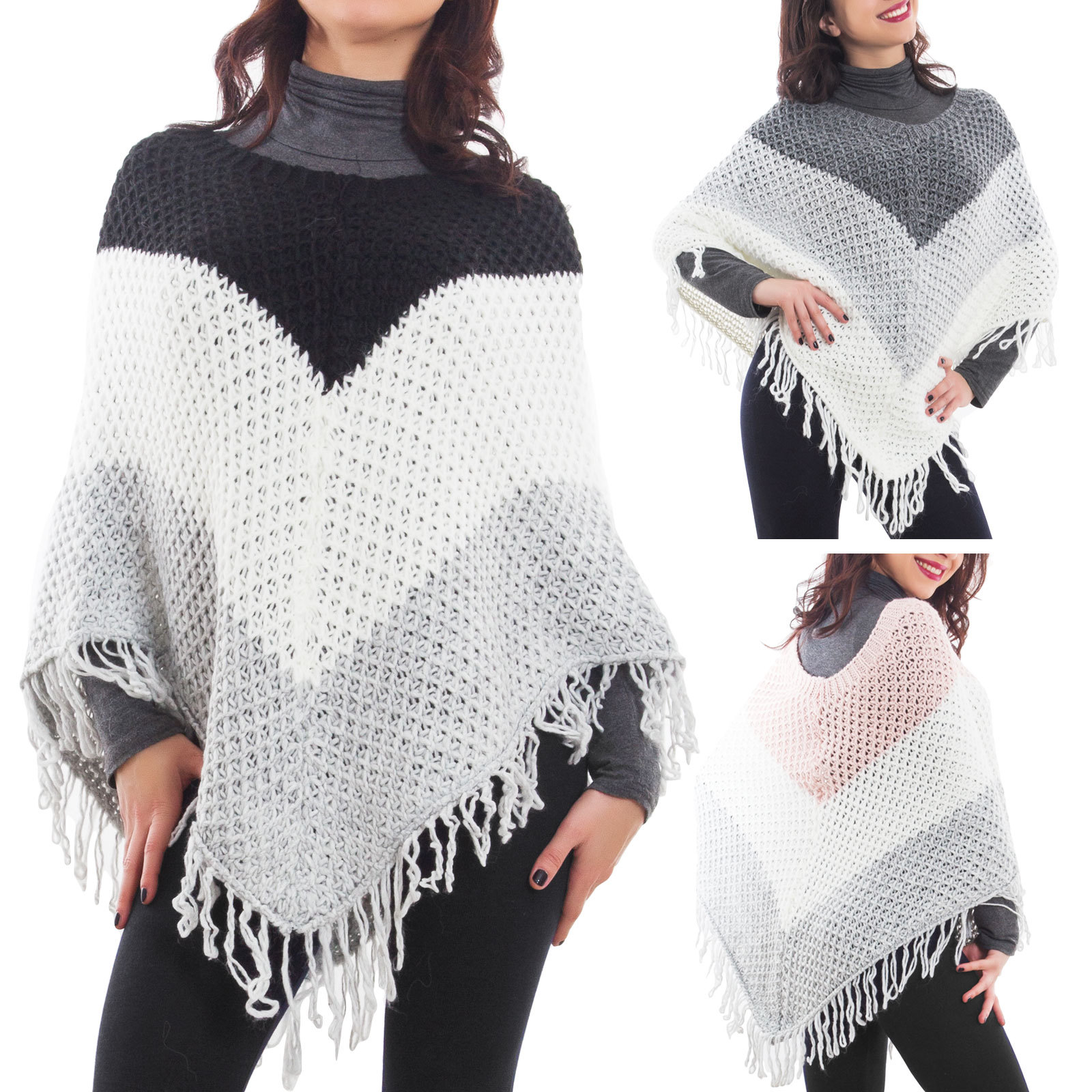 Nouvelle Mode Dame De Femmes Chaude Chale Enveloppant Cape Poncho Grand Echarpe