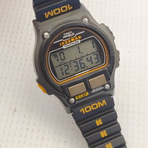 Vintage 1990's Timex Ironman Triathlon Indiglo 8 LAP MEN'S Vintage 1990's Timex Ironman Triathlon Indiglo 8 LAP MEN'S
