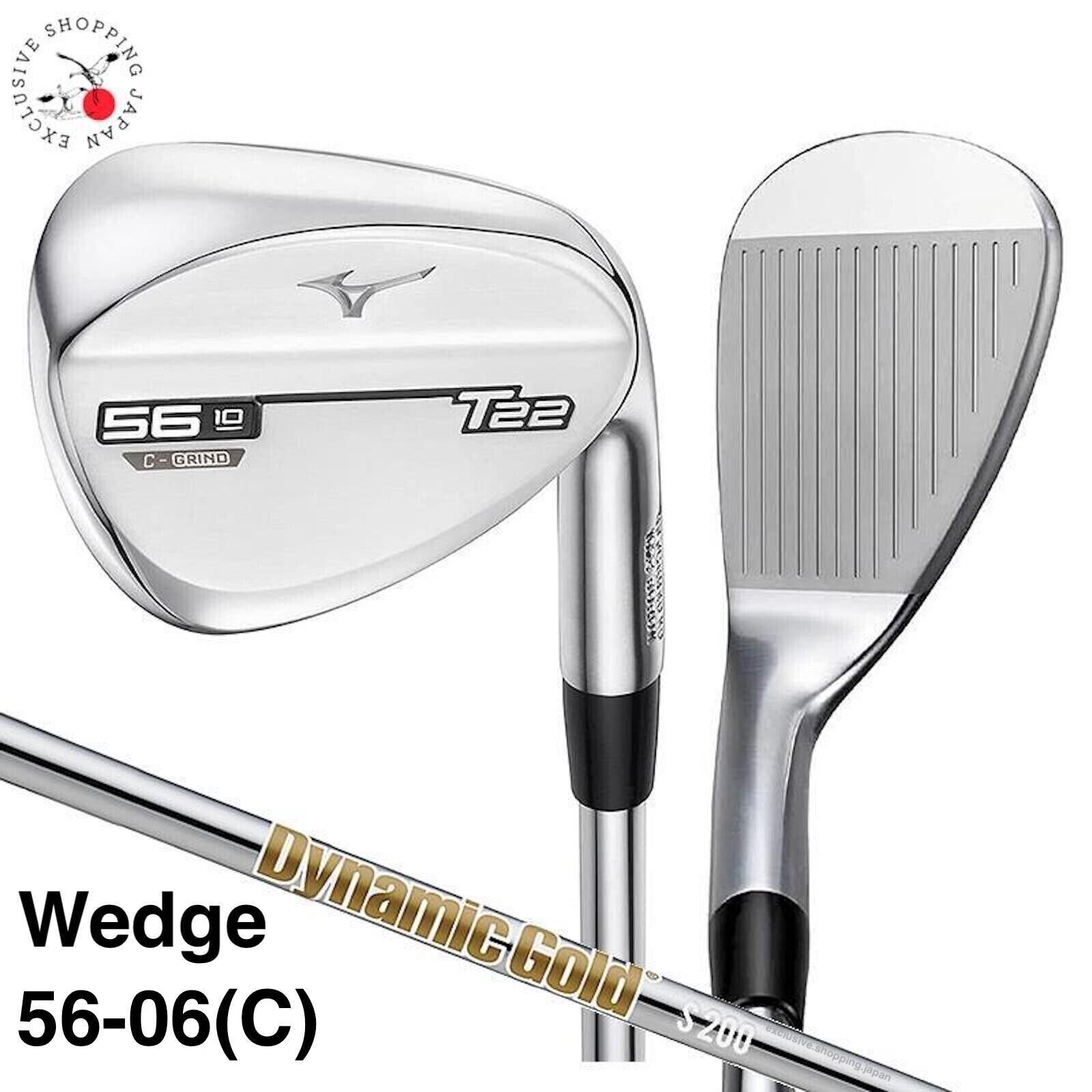 MIZUNO Golf Satin Wedge Club T22 56-06 (C-Sole) Dynamic Gold MIZUNO Golf Satin Wedge Club T22 56-06 (C-Sole) Dynamic Gold