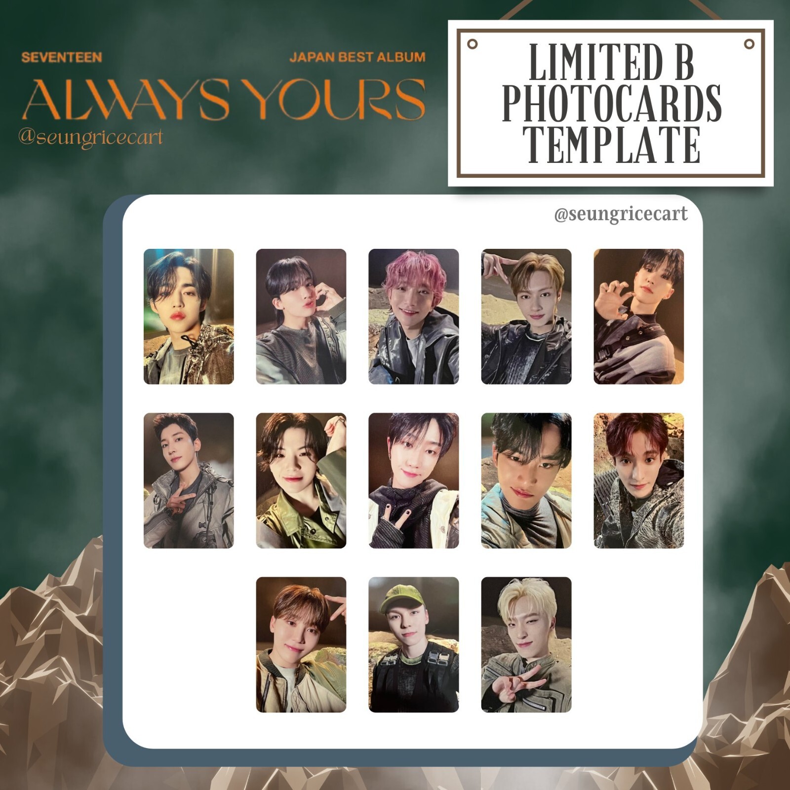 SEVENTEEN ALWAYS YOURS JAPAN BEST ALBUM LTD B ver. Official SEVENTEEN ALWAYS YOURS JAPAN BEST ALBUM LTD B ver. Official