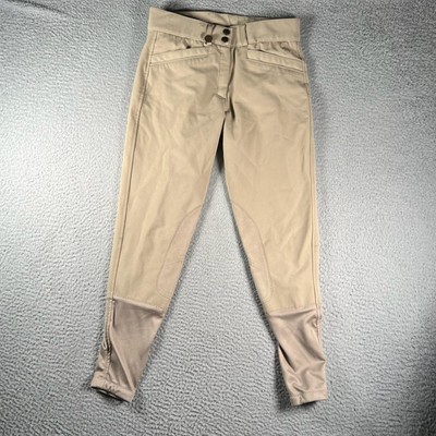 Ovation Riding Pants Womens 28 Beige Business Casual Pockets Ladies 28x27