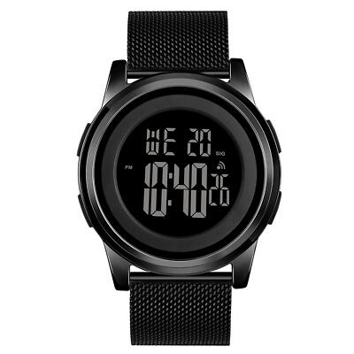 YUINK Mens Watch Ultra-Thin Digital Sports Watch Waterproof Stainless Steel M...