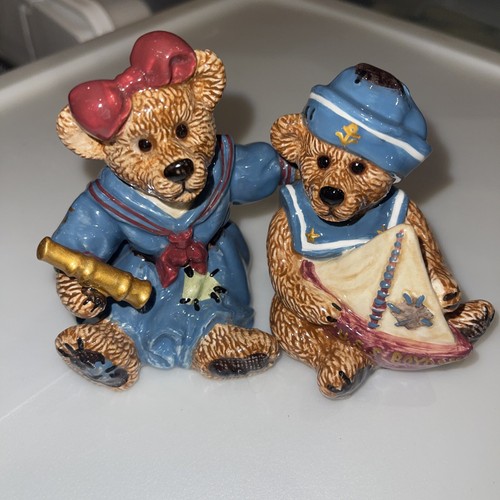 希少品　SETTER BEARS セトラーベアーズ 5体セット Boyds Bears Bearware Elvira & Chauncey Salt & Pepper Shakers