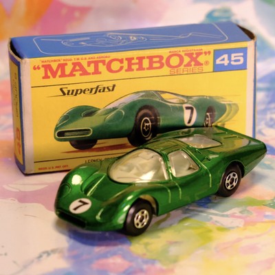 Matchbox Superfast No 45 Ford Group 6 In "F" Box Mint Model! Near Mint Box