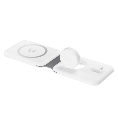 3in1 Magnetic Wireless Charger Pad For Apple Watch S10 Ultra 2 iPhone 16 Pro Max