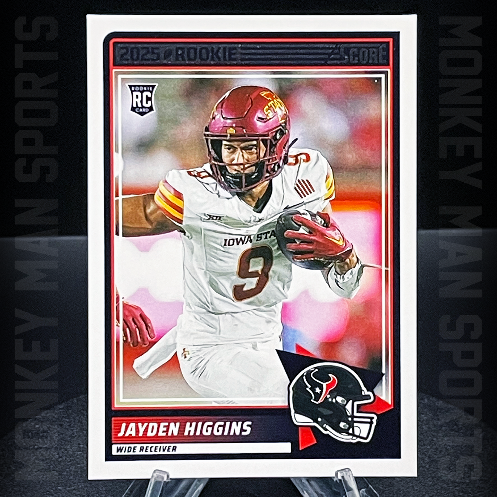 2025 Score Football - Jayden Higgins Rookie RC - #55 TEXANS MINT