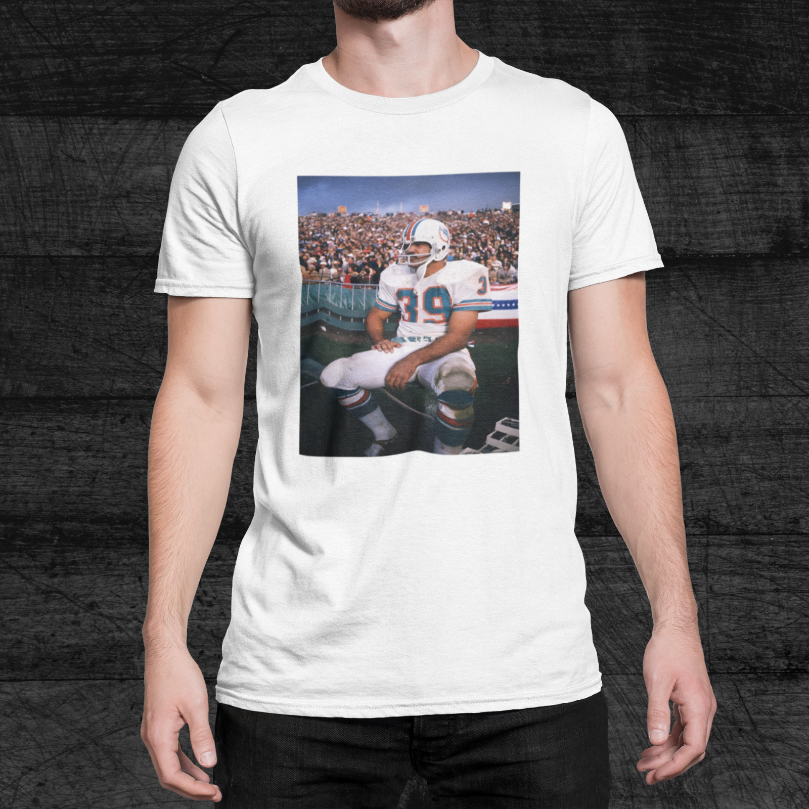 Larry Csonka Miami Dolphins Graphic Printed T Shirt NWOT | eBay