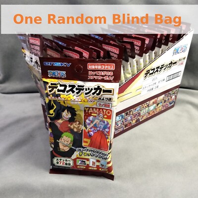 [Blind Bag] ONE PIECE: WANO KUNI Deco Sticker Gum SIngle pack Candy Toy Shokugan