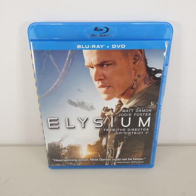 Elysium (Blu-ray + DVD, 2013) Matt Damon