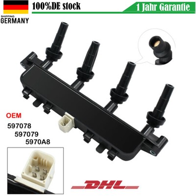 ZÜNDSPULE ZÜNDMODUL FÜR CITROEN BERLINGO C3 1.1+1.4 C2 SAXO 1.1-1.6 XSARA1.4+1.6