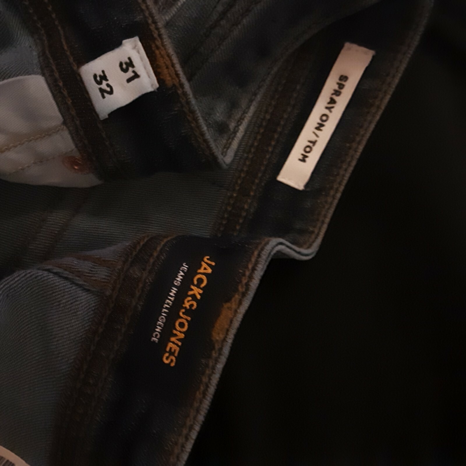\u0026 jones spray on / tom denim jeans 32 