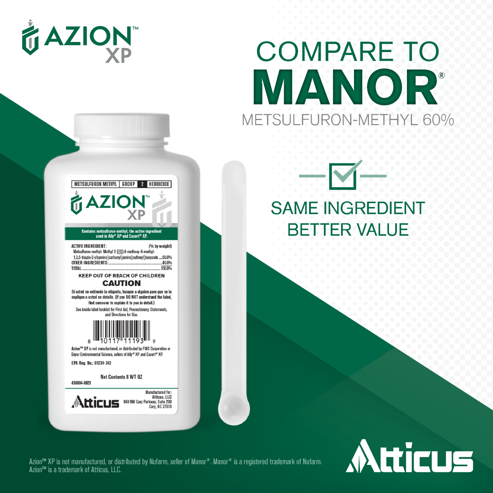 Azion XP Herbicide (8 oz) - Compare to Escort XP - MSM - Weed & Brush Control