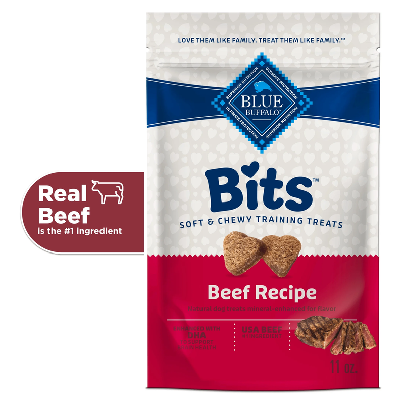 Bits Soft Dog Treats for Training, Enhanced with DHA, 11-Oz. Bag