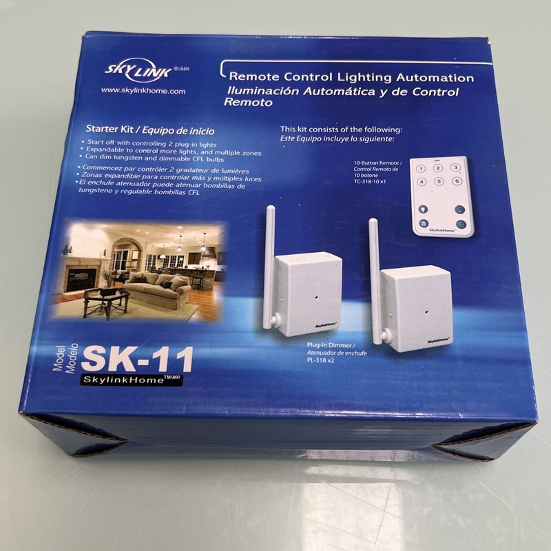 SkylinkHome SK-11 Plug-in Dimmer Wireless HomeControl Starter Kit Remote Control