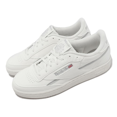 

Reebok Club C 85 Vegan Chalk Grey Женская повседневная обувь унисекс LifeStyle 100033093, Белый, Club C 85 Vegan