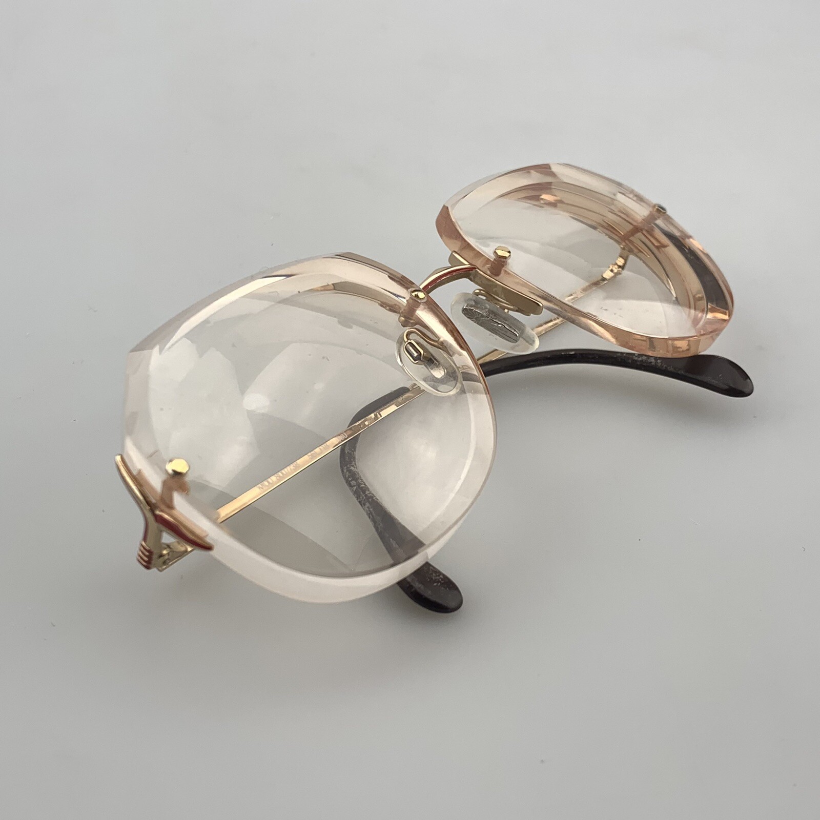 Silhouette Eyeglasses Frame Only mod. 8007/38 4093 Rimless Gold Vintage 