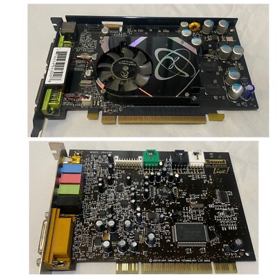 XFX Nvidia GeForce 7600 GT 256 MB And Creatives Labs ￼s8 0200 Lot