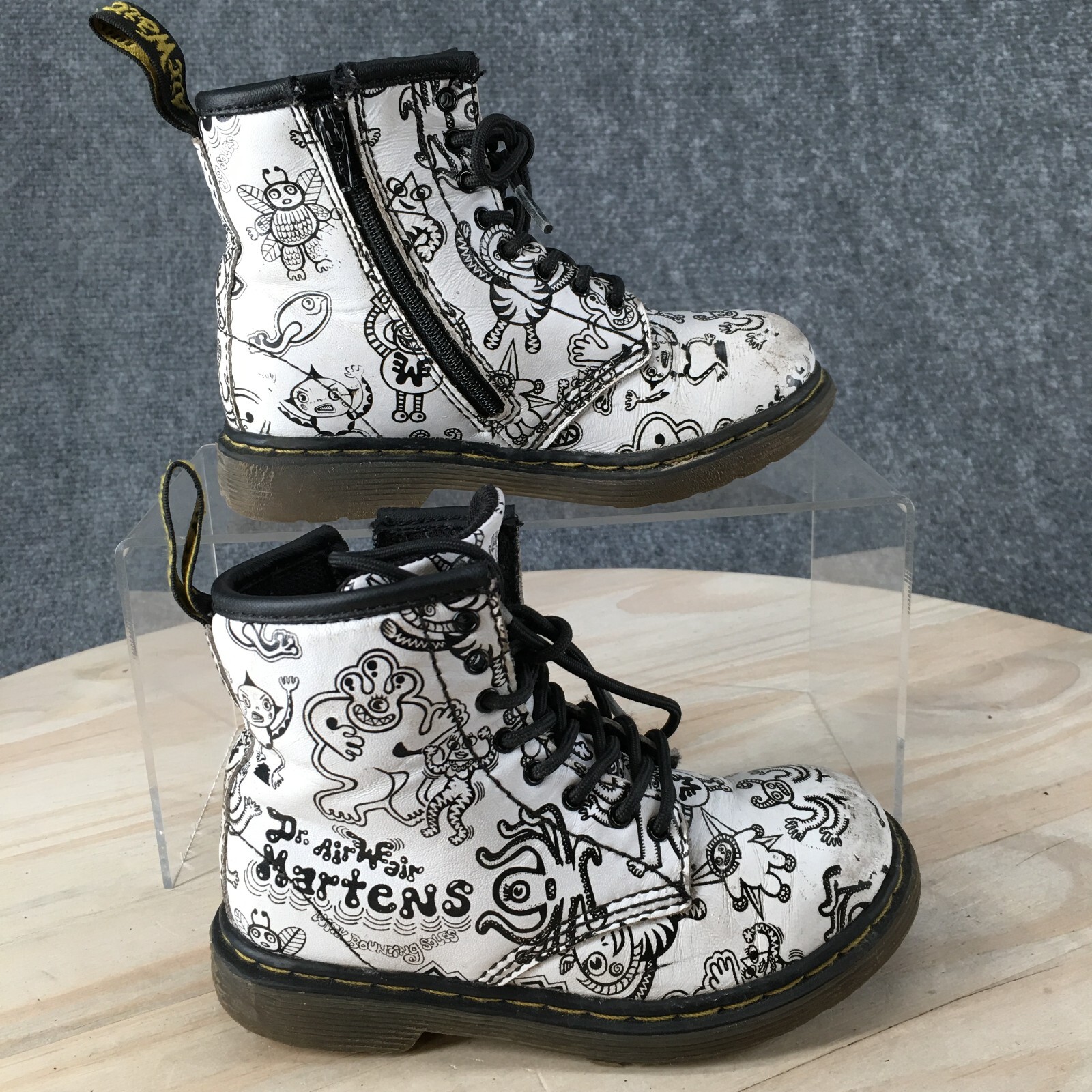 Dr Martens Boots Kids 9 Boys Air Wair Brooklee Wiggy Ankle